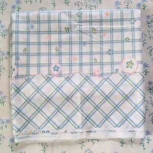 Vintage Daisy Kingdom Swirly Girly Border Print Fabric Pastel Cottagecore 3 YD